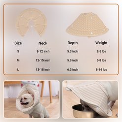 Barpor Protective Recovery Cone Dog Collar, Medium slide 2 of 8