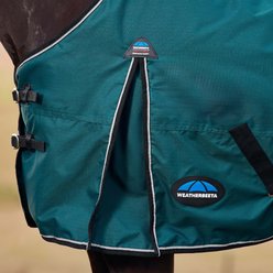 WeatherBeeta ComFiTec Classic Standard Neck 220G Horse Turnout, Forest Green/Black, 75-in slide 2 of 9
