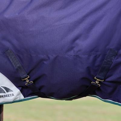 Show full view: WeatherBeeta ComFiTec Plus Dynamic Detach-A-Neck 360G Horse Turnout, Navy/Forest Green, 81-in slide 6 of 8