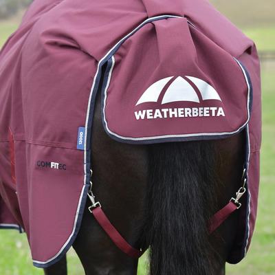 Show full view: WeatherBeeta ComFiTec Essential Standard Neck 0G Horse Turnout, Burgundy/Navy, 48-in slide 8 of 9