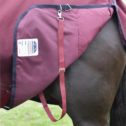 WeatherBeeta ComFiTec Essential Standard Neck 0G Horse Turnout, Burgundy/Navy, 48-in slide 2 of 9