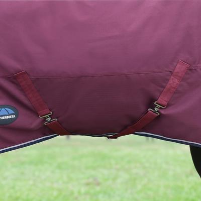 Show full view: WeatherBeeta ComFiTec Essential Standard Neck 0G Horse Turnout, Burgundy/Navy, 48-in slide 6 of 9