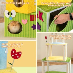 Happy & Polly Dopamine Dream Cake 49.2-in Fleece Cat Tree & Condo slide 2 of 9