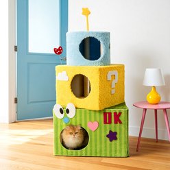 Happy & Polly Dopamine Dream Cake 49.2-in Fleece Cat Tree & Condo