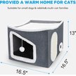 Show in main carousel: Invenho Indoor Heated Cat House, Grey, Medium slide 7 of 7