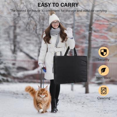 Show full view: Invenho Fine Wire Cat House with Double Door, Black, 20-in x 17-in slide 7 of 8