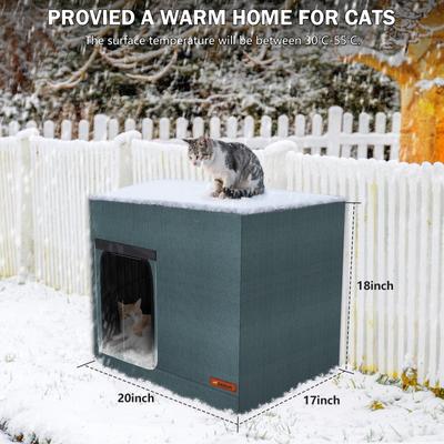 Show full view: Invenho Fine Wire Cat House with Double Door, Black, 20-in x 17-in slide 8 of 8