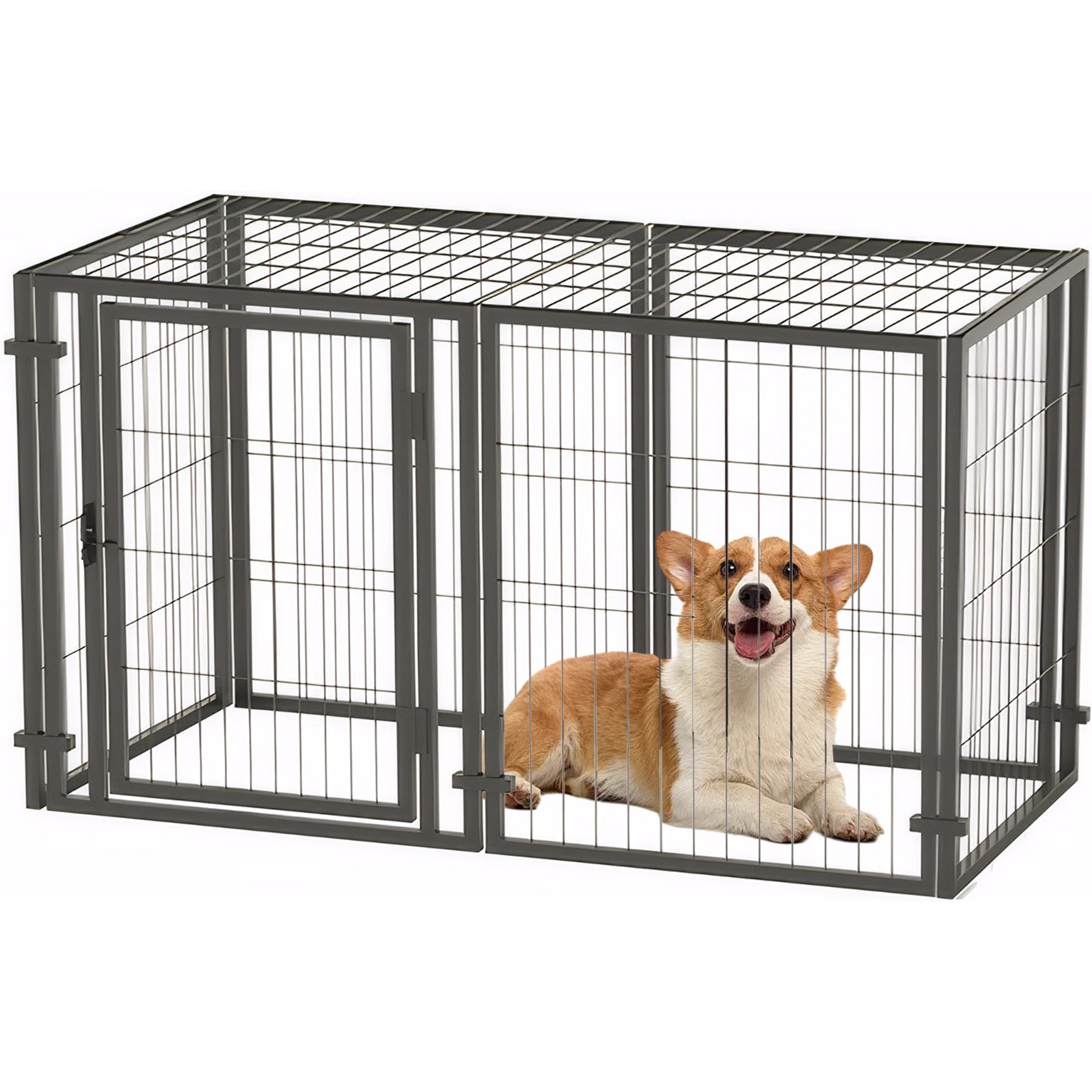 Zeus & Ruta Dog Crate, Black