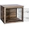 Show in main carousel: jansno Double Door Wooden Indoor Furniture Style Dog Crate slide 2 of 5