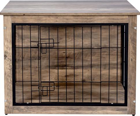 Show full view: jansno Double Door Wooden Indoor Furniture Style Dog Crate slide 5 of 5
