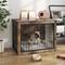 Show in main carousel: jansno Double Door Wooden Indoor Furniture Style Dog Crate slide 1 of 5