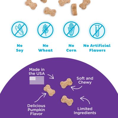 Show full view: Outward Hound by Nina Ottosson Puzzle Bitez Pumpkin Flavored Dog Treats, 7.5-oz bag slide 4 of 10