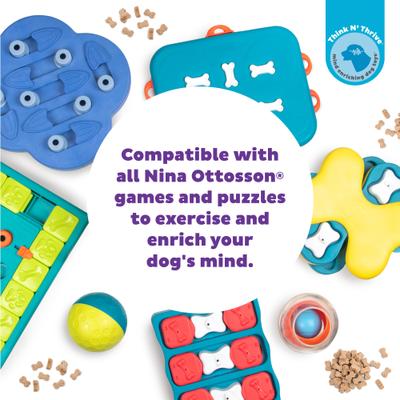 Show full view: Nina Ottosson by Outward Hound Apple Bacon Puzzle Bitez Training Dog Treats, 7.5-oz bag slide 6 of 10