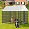 Show in main carousel: Yafylly Outdoor Roof Dog Kennel with 2 Rotating Feeder Bowl, Black, Large slide 1 of 7