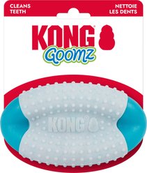 KONG Goomz Dental Football Dog Toy, Teal, Medium/Large slide 2 of 4