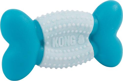 Show full view: KONG Goomz Dental Bone Dog Toy, Teal, Medium/Large slide 4 of 5