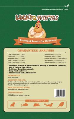 Show full view: LuckyQworms Dried Mealworms Chicken Bird & Fish Treats, 1-lb bag slide 2 of 5