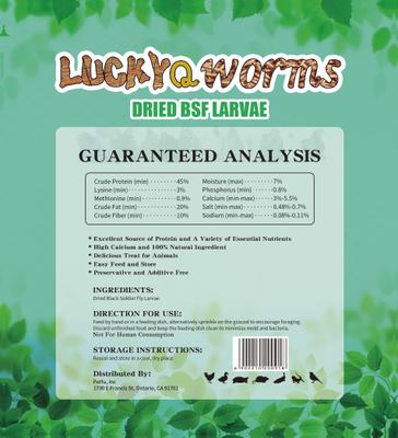 Show full view: LuckyQworms Non-GMO Dried Black Soldier Fly Larvae Chicken & Small Animal Treats, 11-lb bag slide 2 of 8