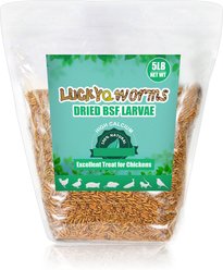 LuckyQworms Non-GMO Dried Black Soldier Fly Larvae Chicken & Small Animal Treats, 5-lb bag slide 1 of 8