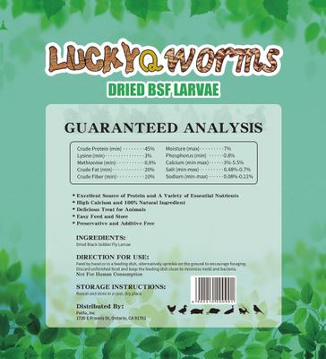 Show full view: LuckyQworms Non-GMO Dried Black Soldier Fly Larvae Chicken & Small Animal Treats, 5-lb bag slide 2 of 8