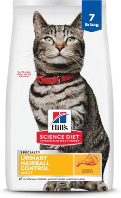 Hill's Science Diet Adult Urinary & Hairball Control Chicken Recipe Dry Cat Food