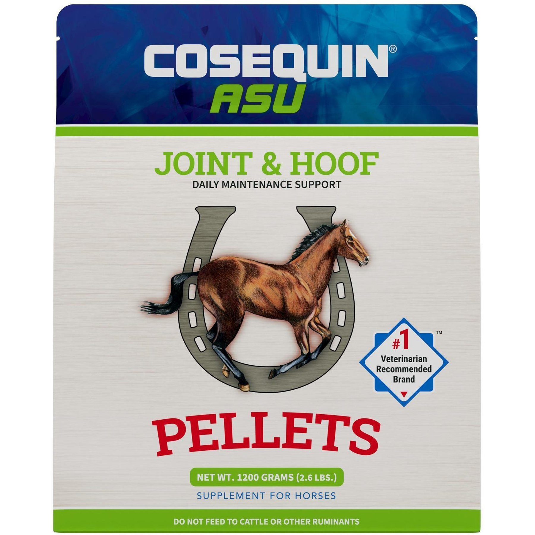 Nutramax Cosequin Pellets Joint & Hoof Joint Health Supplement for Horses, 2.6-lb