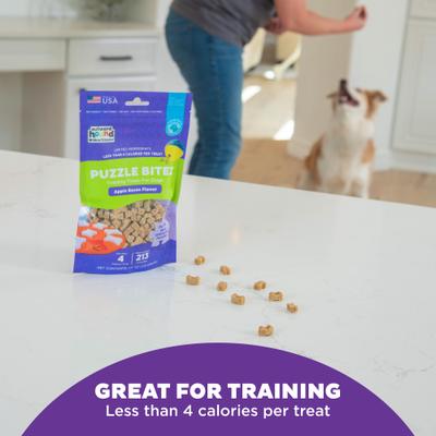 Show full view: Nina Ottosson by Outward Hound Apple Bacon Puzzle Bitez Training Dog Treats, 7.5-oz bag slide 5 of 10