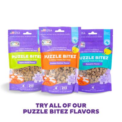 Show full view: Nina Ottosson by Outward Hound Peanut Butter Puzzle Bitez Training Dog Treats, 7.5-oz bag slide 8 of 11