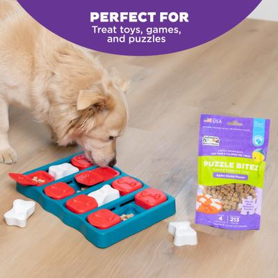 Show full view: Nina Ottosson by Outward Hound Apple Bacon Puzzle Bitez Training Dog Treats, 7.5-oz bag slide 3 of 10