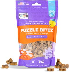 Nina Ottosson by Outward Hound Peanut Butter Puzzle Bitez Training Dog Treats, 7.5-oz bag