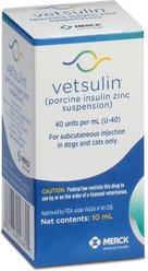 Vetsulin (porcine insulin zinc suspension) U-40 Injectable for Dogs & Cats, 10-mL slide 2 of 9
