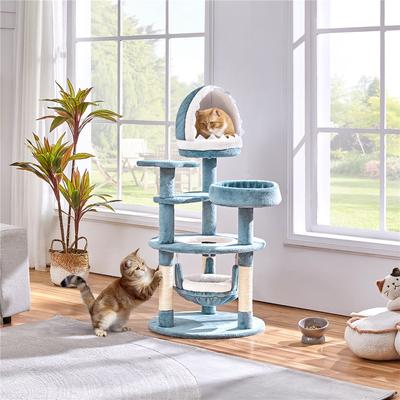 Show full view: Yaheetech Ocean-Themed Multi-Level Cat Tree, 45.5-in slide 2 of 8