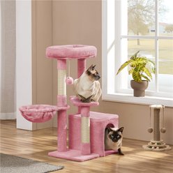 Yaheetech 34.5-in Plush Cover Cat Tree, Pink