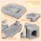 Show in main carousel: Yaheetech 34.5-in Plush Cover Cat Tree, Light Gray slide 4 of 12