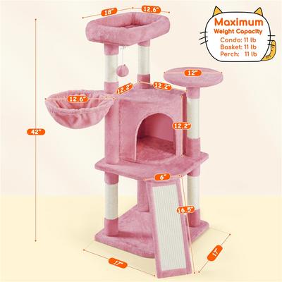 Show full view: Yaheetech Professional 42-in Cat Tree slide 3 of 11