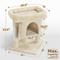 Show in main carousel: Yaheetech 2-Level 23.5-in Plush Cat Tree & Condo, Beige slide 3 of 10