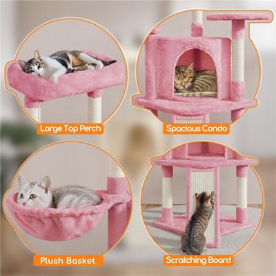 Show full view: Yaheetech Professional 42-in Cat Tree slide 4 of 11