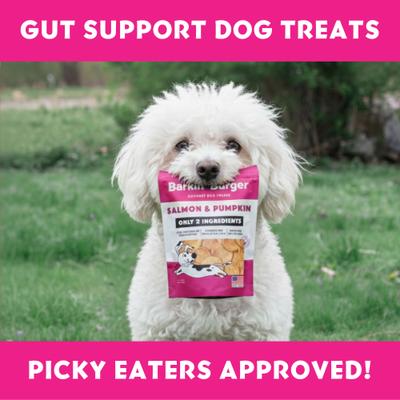 Show full view: Vitafur Barkin Burger Salmon & Pumpkin Dog Treat, 4-oz bag slide 5 of 9