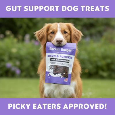 Show full view: Vitafur Barkin Burger Bison & Pumpkin Dog Treat, 4-oz bag slide 5 of 8