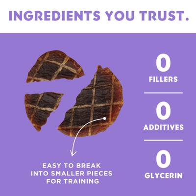 Show full view: Vitafur Barkin Burger Bison & Pumpkin Dog Treat, 4-oz bag slide 4 of 8