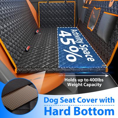 Show full view: LovMor Dog Car Back Seat Cover Extender, Medium, Orange slide 3 of 9