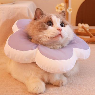 Show full view: Happy & Polly Protective Recovery Cone Cat Collar, Purple, Large slide 7 of 10