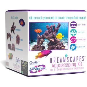 CaribSea LifeRock Dreamscapes Assortment Box Saltwater Aquarium Rock, Natural, 5 to 15-gal