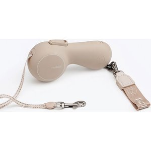 Maison FurRéal ChocoLéash Flagship with Hand Warming & Power Bank Retractable Dog Leash, Sandy Rose, 9-ft long, 1.75-in wide