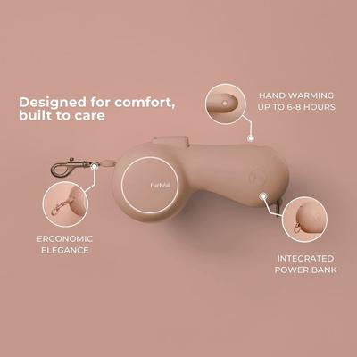 Show full view: Maison FurRéal ChocoLéash Flagship with Hand Warming & Power Bank Retractable Dog Leash, Mocha Mousse, 9-ft long, 1.75-in wide slide 2 of 12