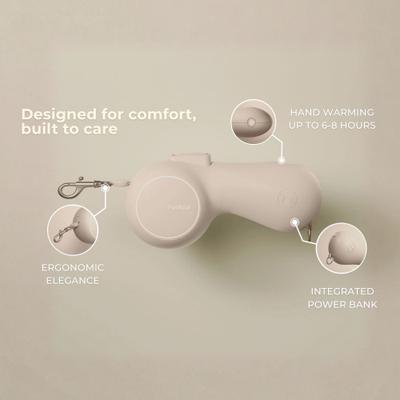 Show full view: Maison FurRéal ChocoLéash Flagship with Hand Warming & Power Bank Retractable Dog Leash, Sandy Rose, 9-ft long, 1.75-in wide slide 2 of 11