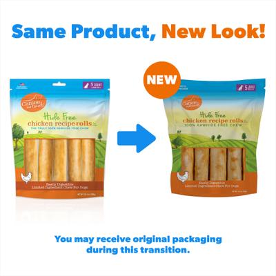 Show full view: Canine Naturals Hide Free Chicken Recipe Roll Dog Chew, 5 count slide 3 of 12