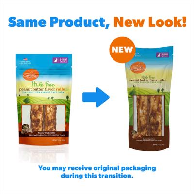 Show full view: Canine Naturals Hide Free Peanut Butter Flavor Roll Dog Chew Treat, 2 count slide 3 of 11