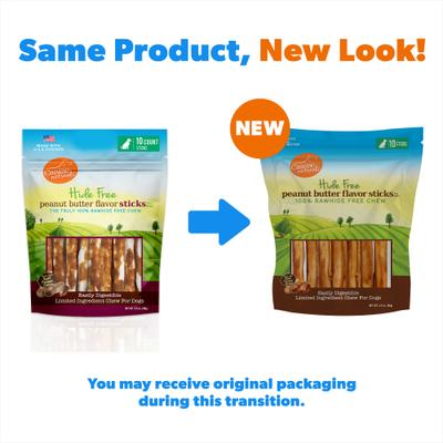 Show full view: Canine Naturals Hide Free 5-inch Peanut Butter Flavor Stick Dog Chew, 10 count slide 3 of 12