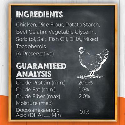 Show full view: Canine Naturals Hide-Free Puppy Sticks Chicken Dog Treat, 10 count slide 5 of 12